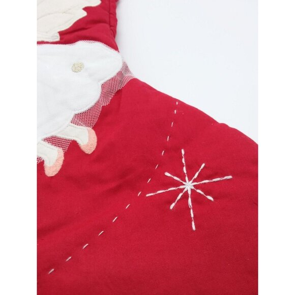 Pottery Barn Kids Claire Christmas Stocking Angel White Gown Holiday Quilted - Picture 4 of 12